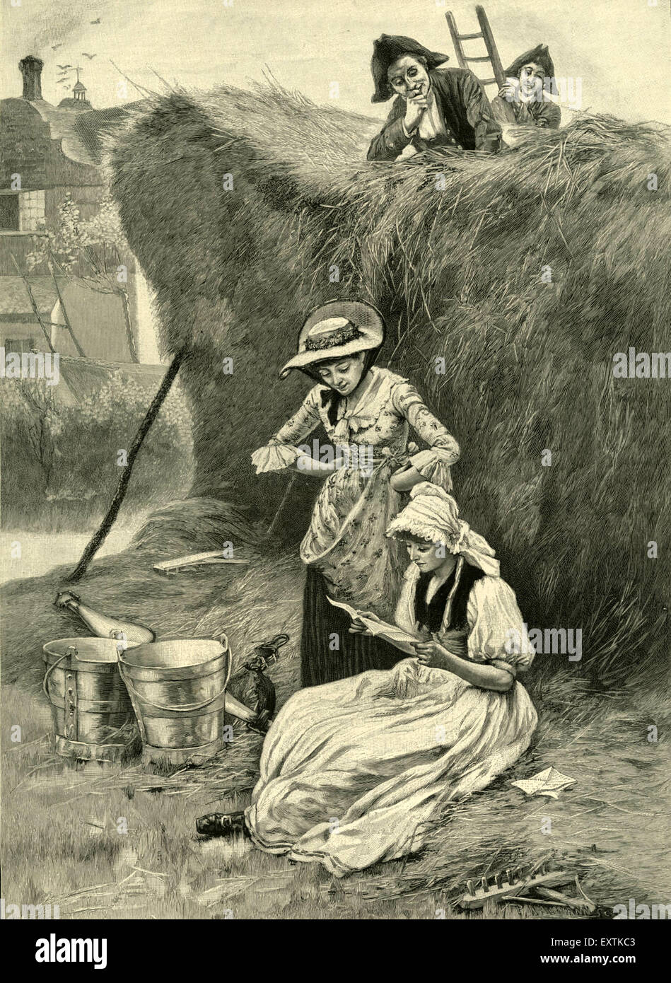 1890S UK Il Illustrated London News piastra del magazzino Foto Stock