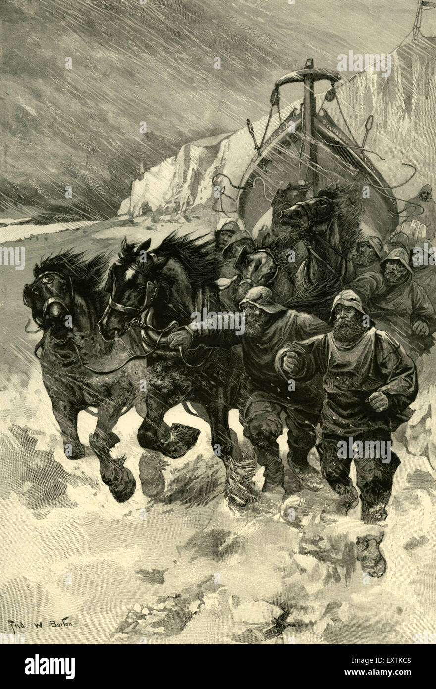 1890S UK Il Illustrated London News piastra del magazzino Foto Stock