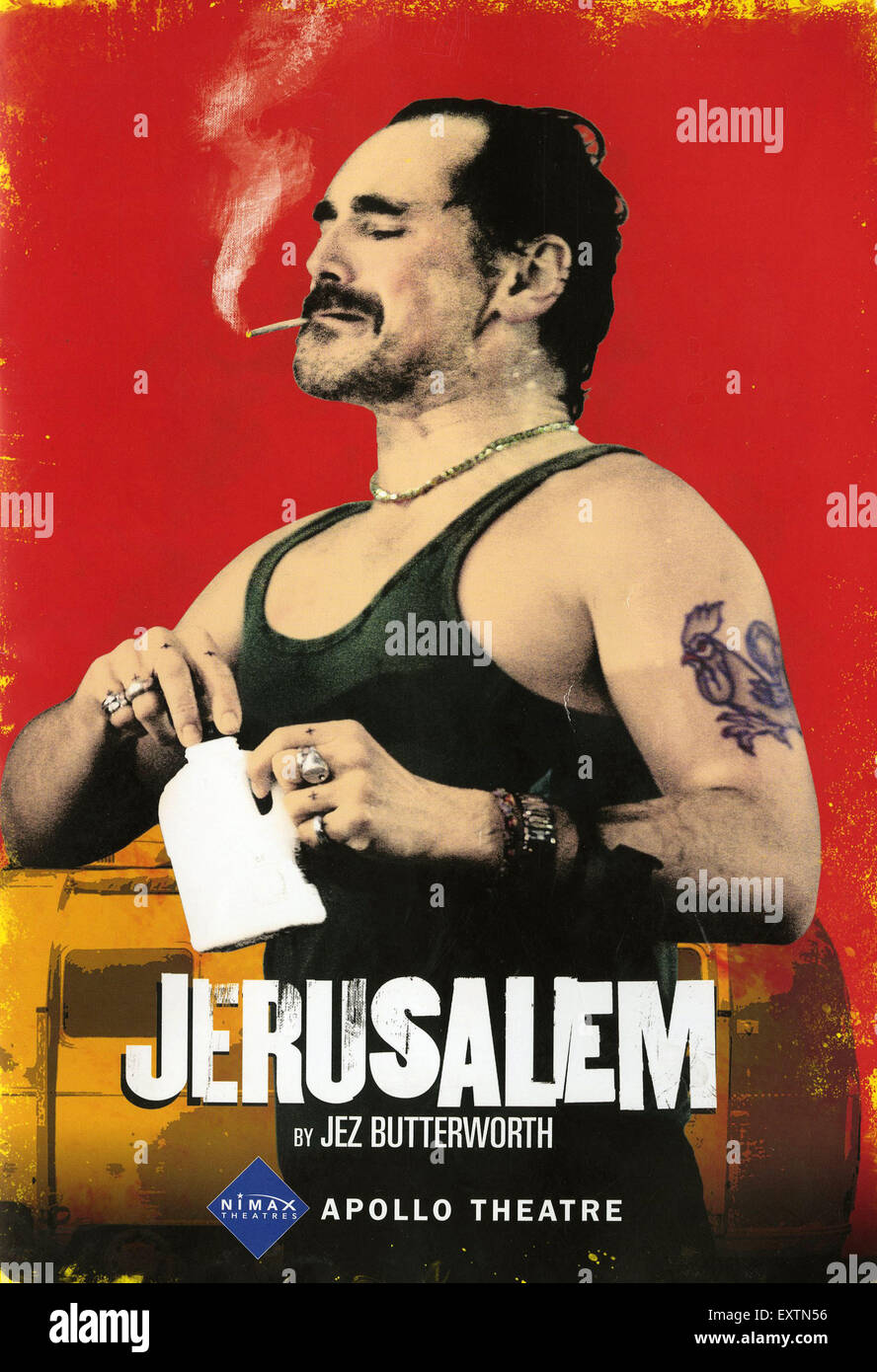 2010S UK Gerusalemme Poster Foto Stock