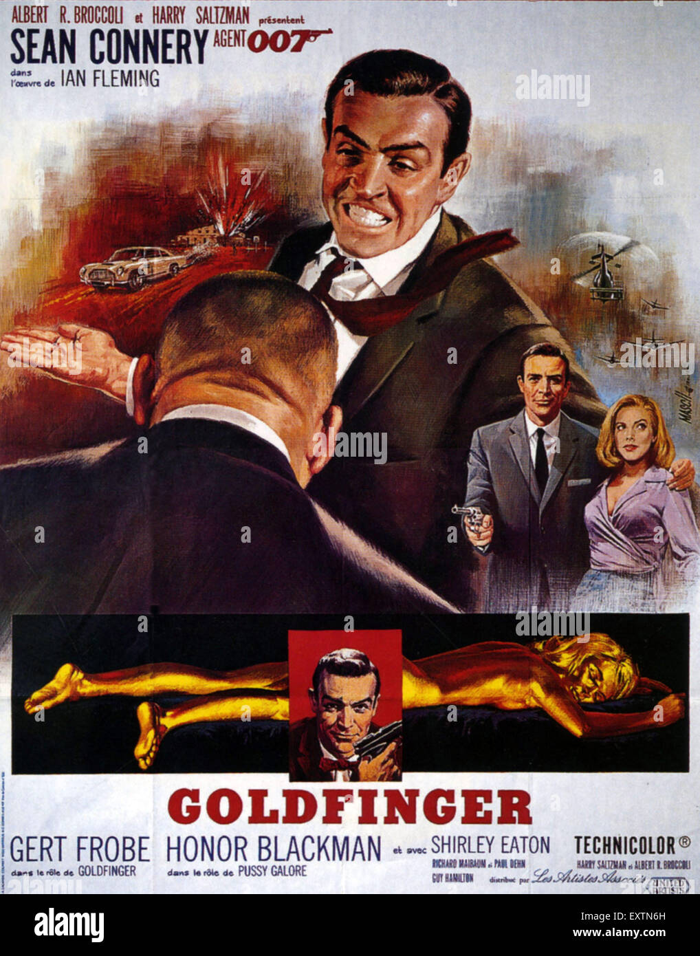 Goldfinger sean connery film poster immagini e fotografie stock ad alta  risoluzione - Alamy