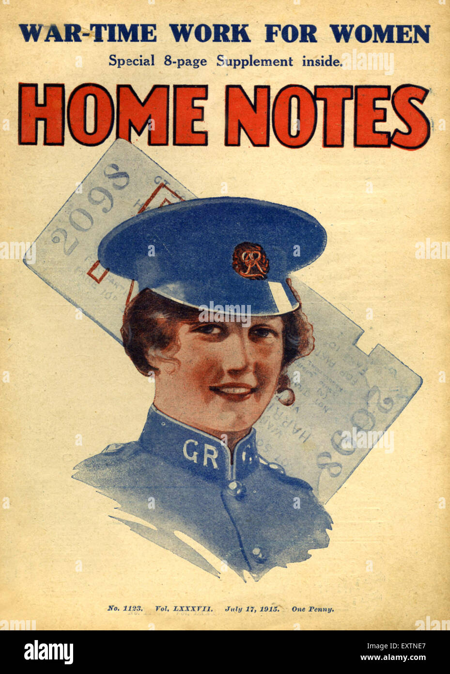 1910S UK Home Notes Copertina Foto Stock