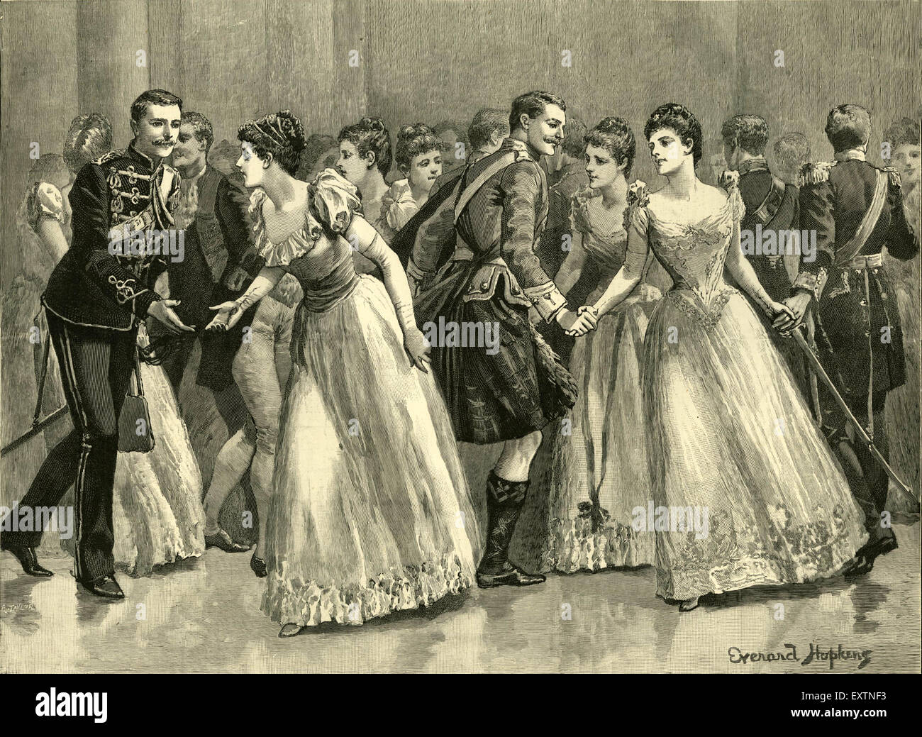 1890S UK Illustrated London News piastra del magazzino Foto Stock