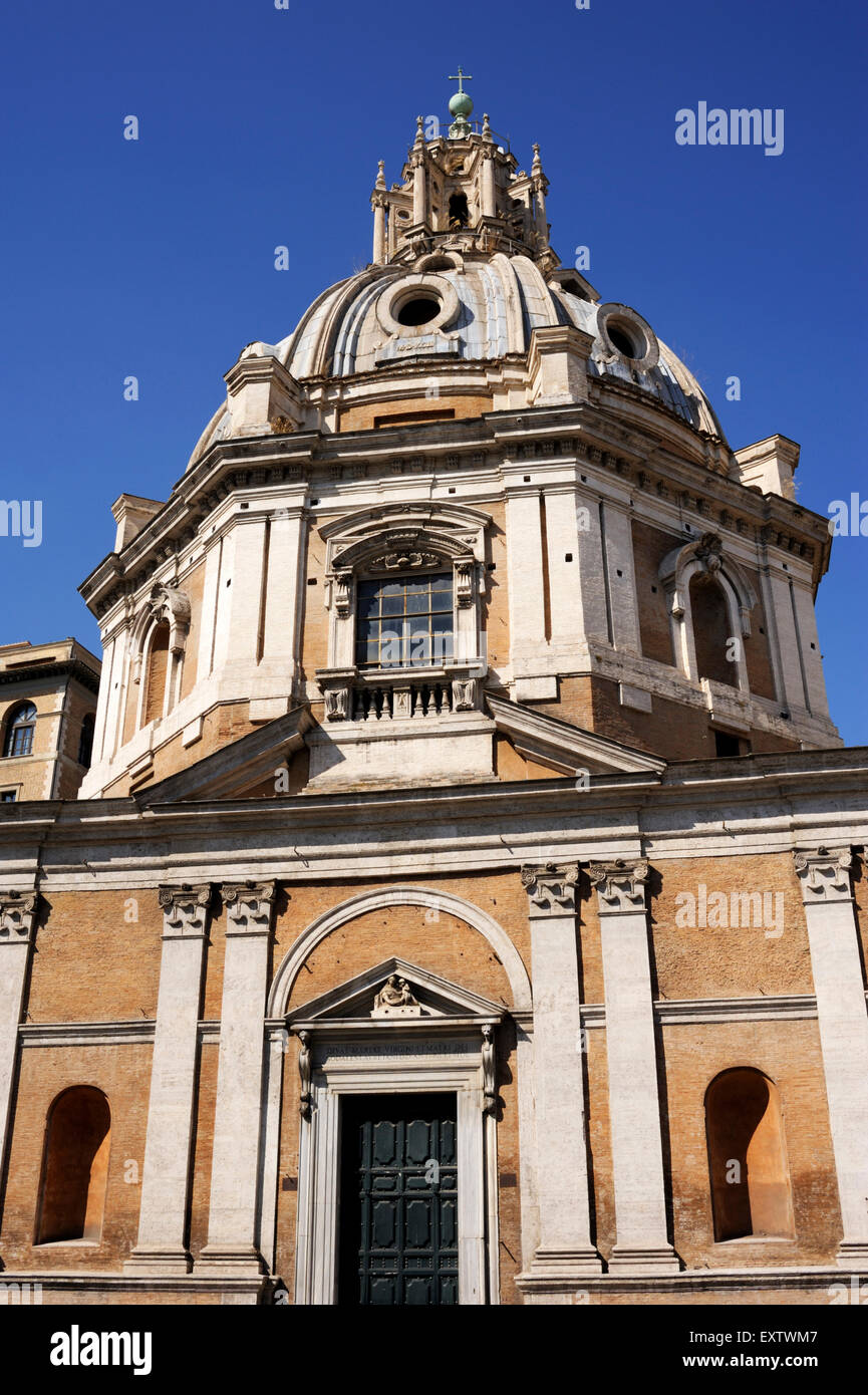 Italia, Roma, chiesa rinascimentale di Santa Maria di Loreto Foto Stock