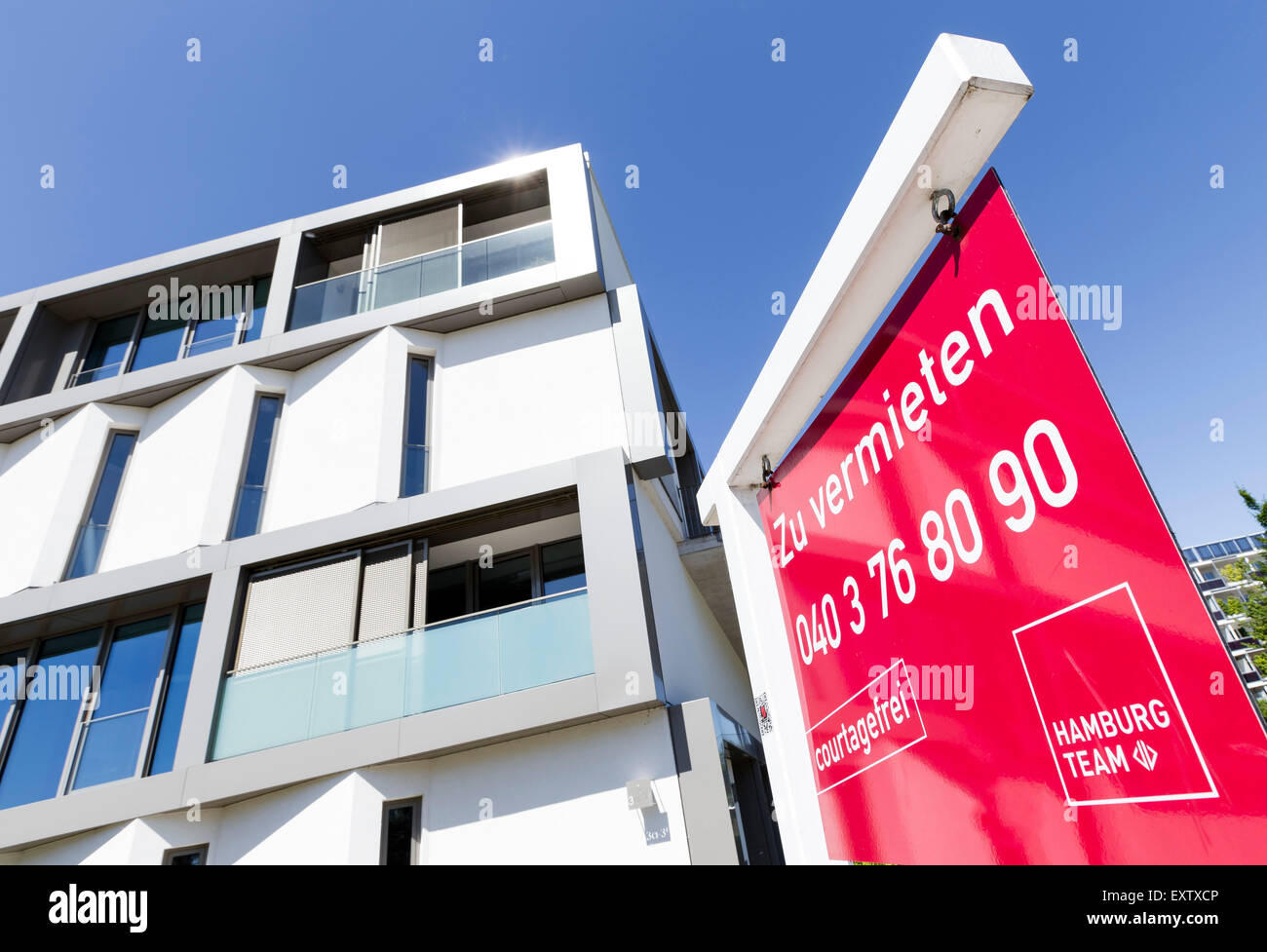 Moderni appartamenti per consentire a Amburgo, Germania Foto Stock