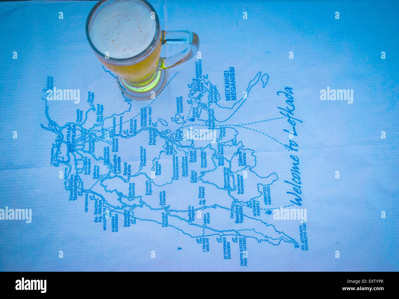 Lefkada town in Lefkada isola ,Grecia Foto Stock