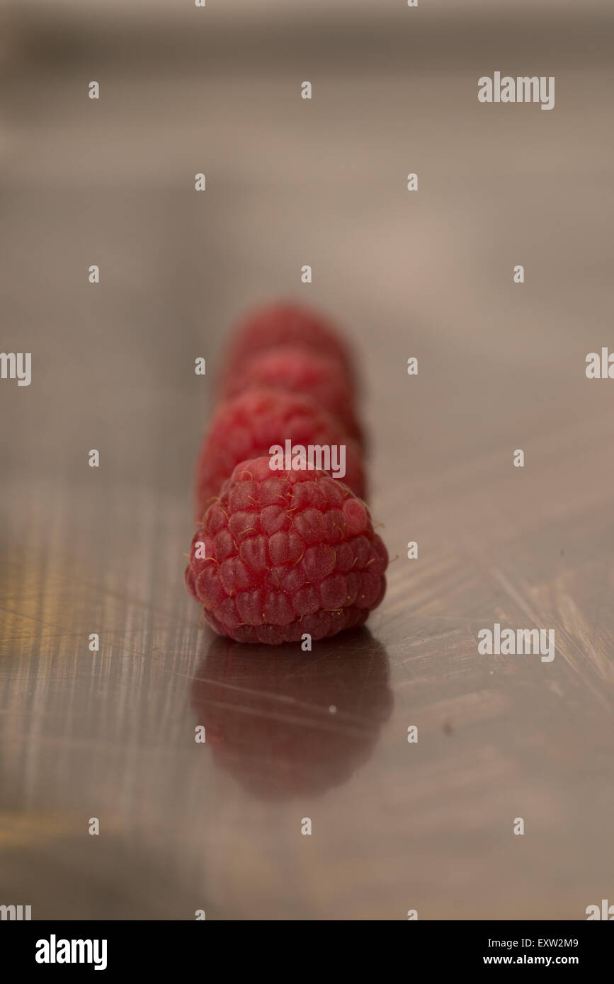 Lampone, dieta, dolce, Berry, organico, mature, sani, estate, closeup, dessert, vitamina, deliziosi rasberry, macro, cottura, n Foto Stock