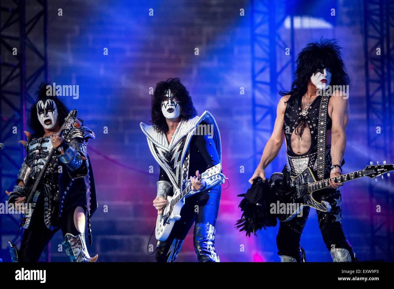 Verona, Italia. 11 juin 2015. Kiss esibirsi dal vivo a Milano © Roberto Finizio/Alamy Live News Foto Stock