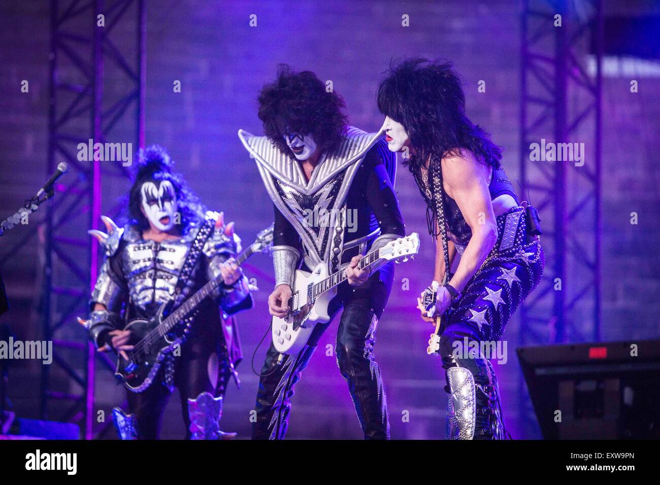 Verona, Italia. 11 juin 2015. Kiss esibirsi dal vivo a Milano © Roberto Finizio/Alamy Live News Foto Stock
