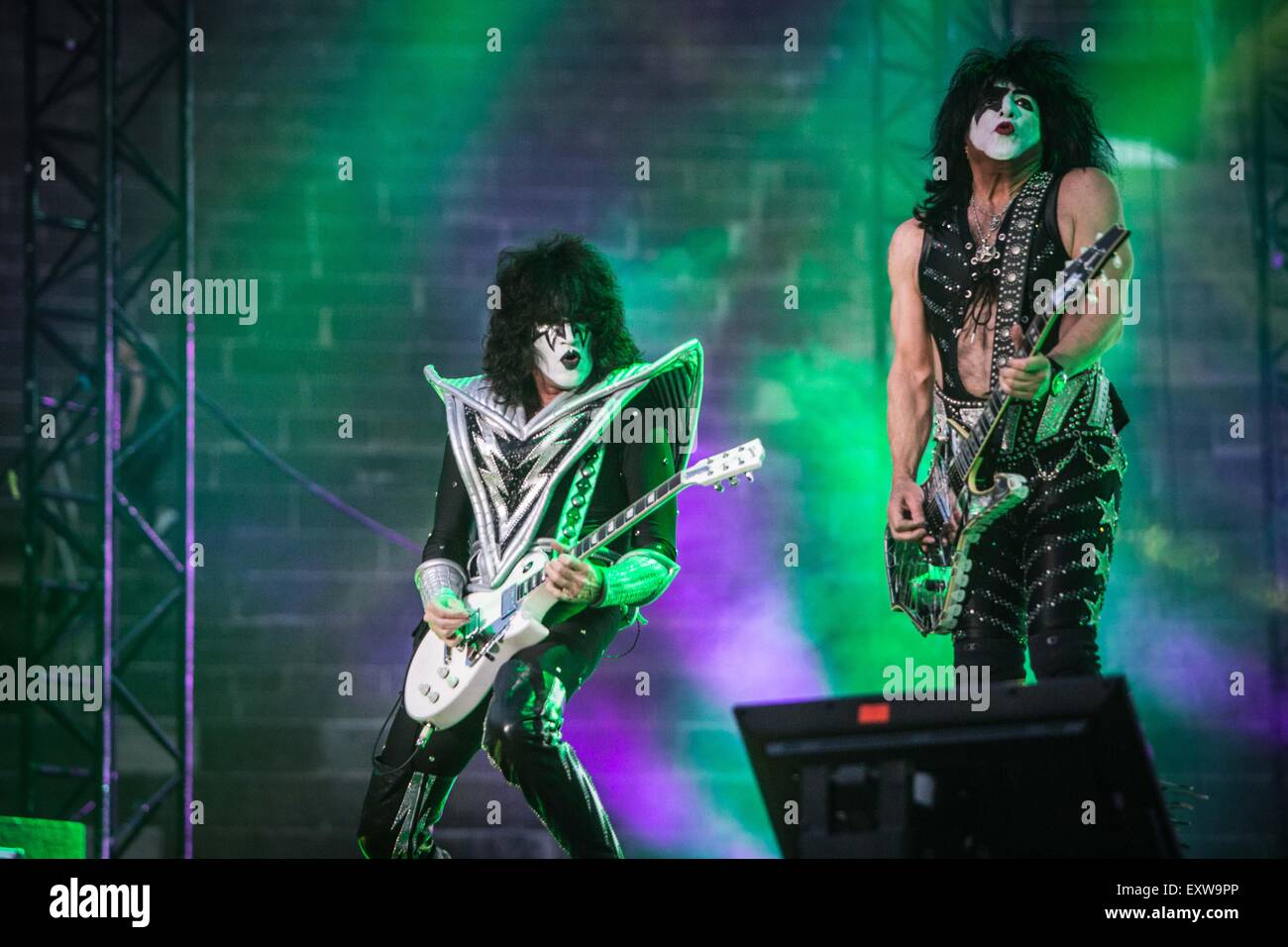 Verona, Italia. 11 juin 2015. Kiss esibirsi dal vivo a Milano © Roberto Finizio/Alamy Live News Foto Stock