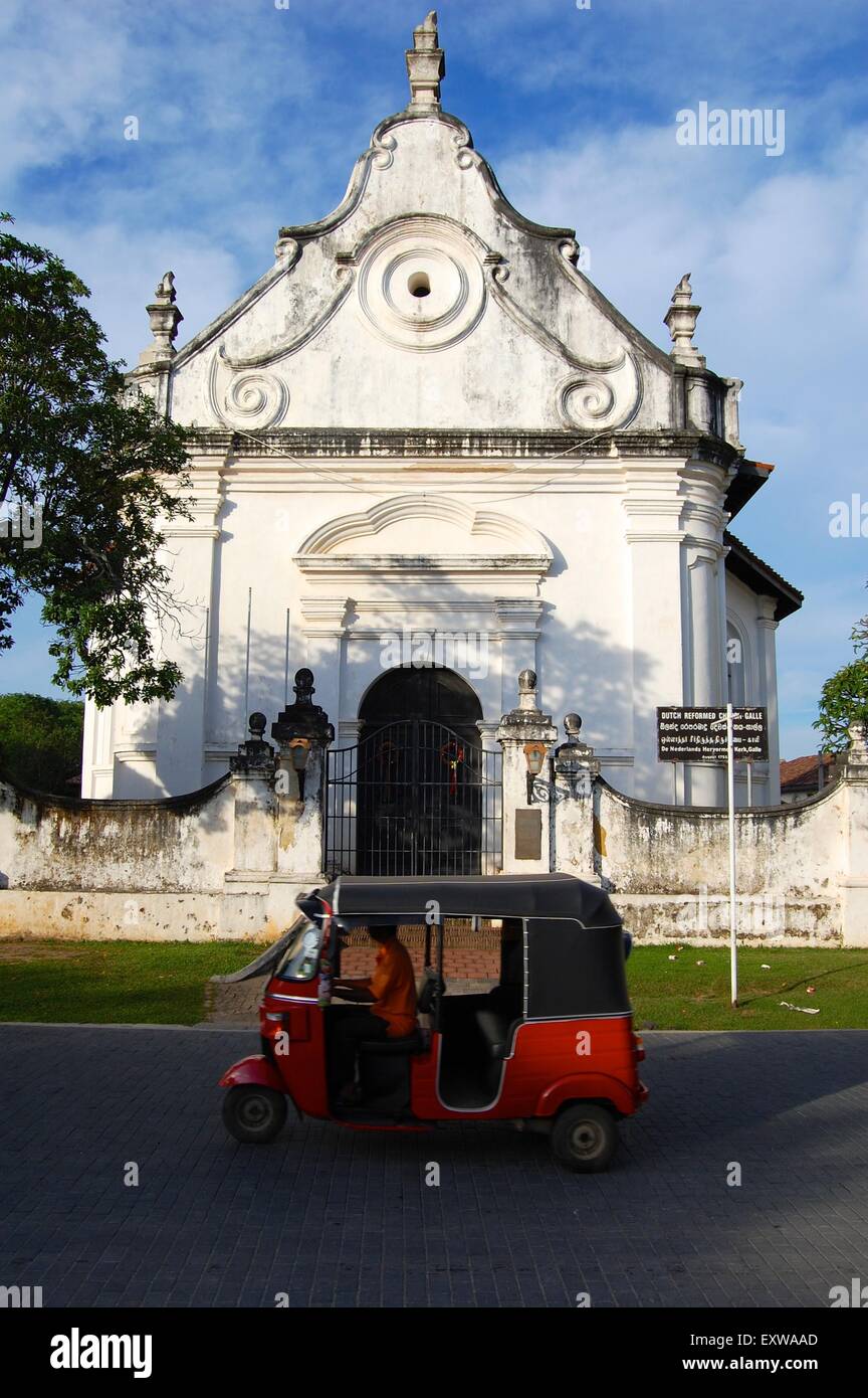 La chiesa olandese riformata, Galle Fort, Sri Lanka, una delle più antiche chiese protestanti ancora in uso nel paese. Foto Stock