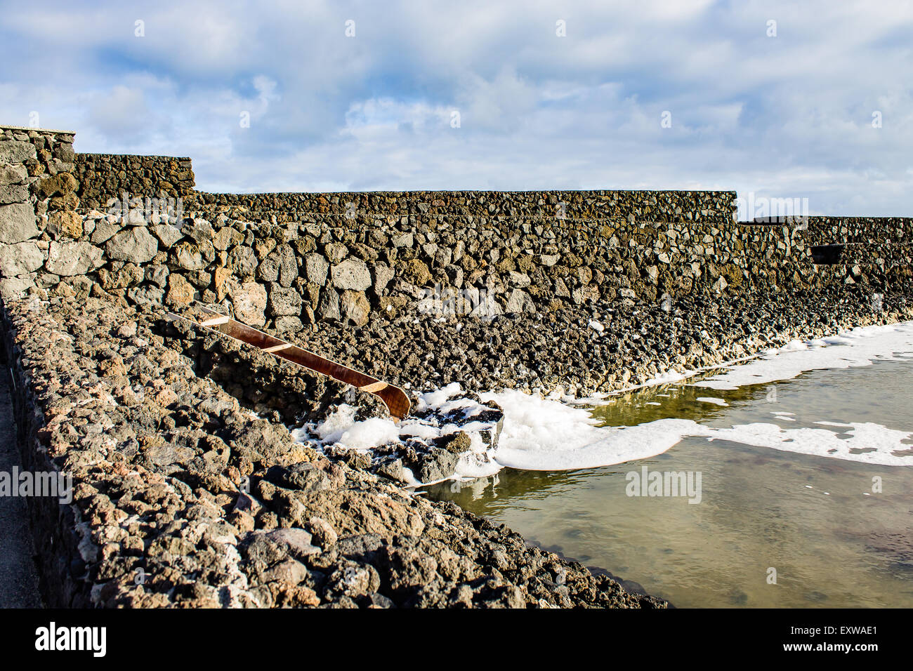 Un angolo della salina di Fuencaliente, La Palma, Spagna. Foto Stock