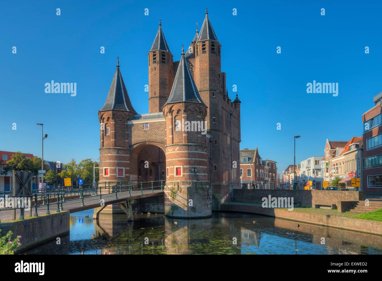 Amsterdamse Poort, Haarlem, Paesi Bassi Foto Stock