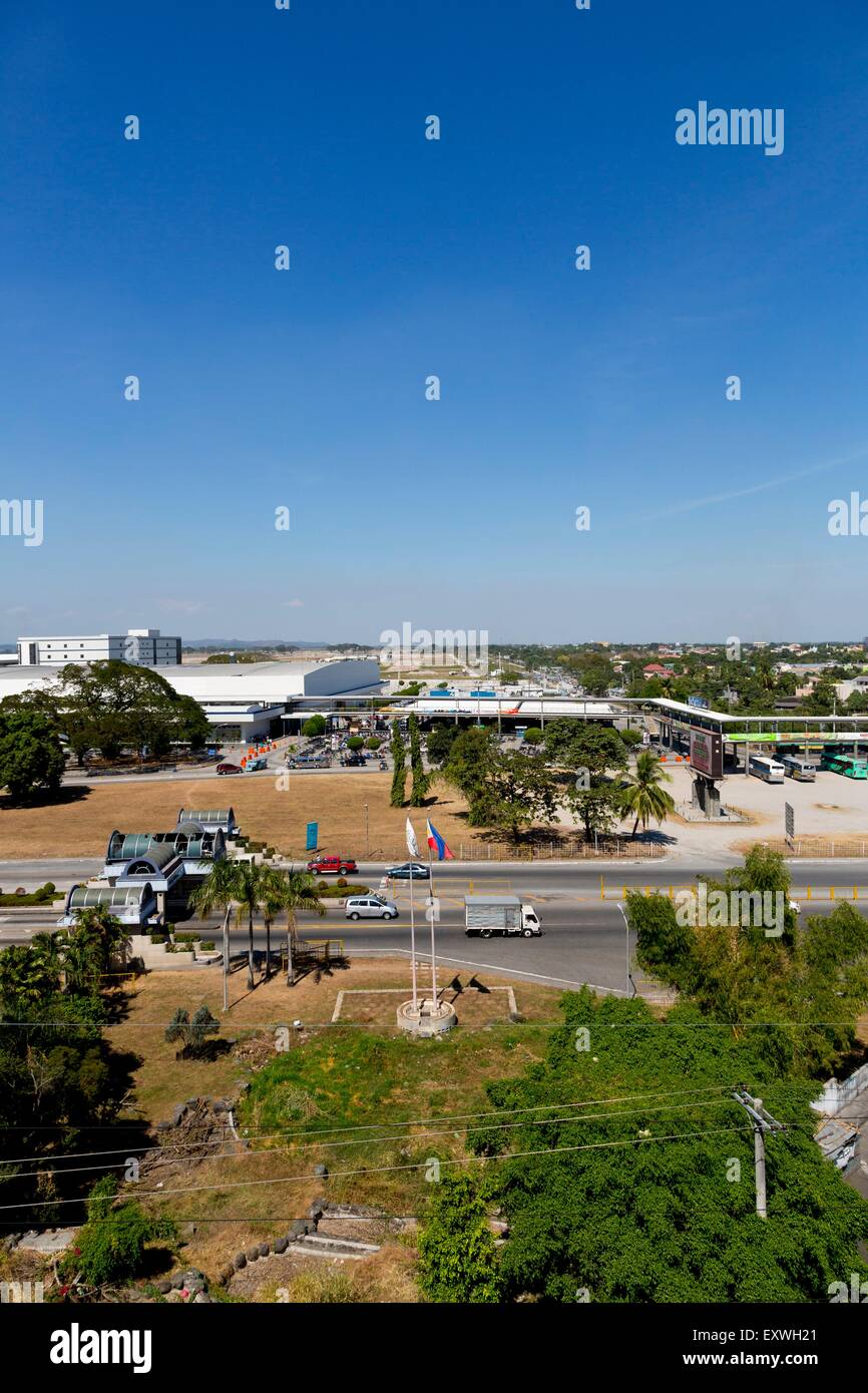 Vista sulla città, Angeles City, Luzon, Filippine, Asia Foto Stock