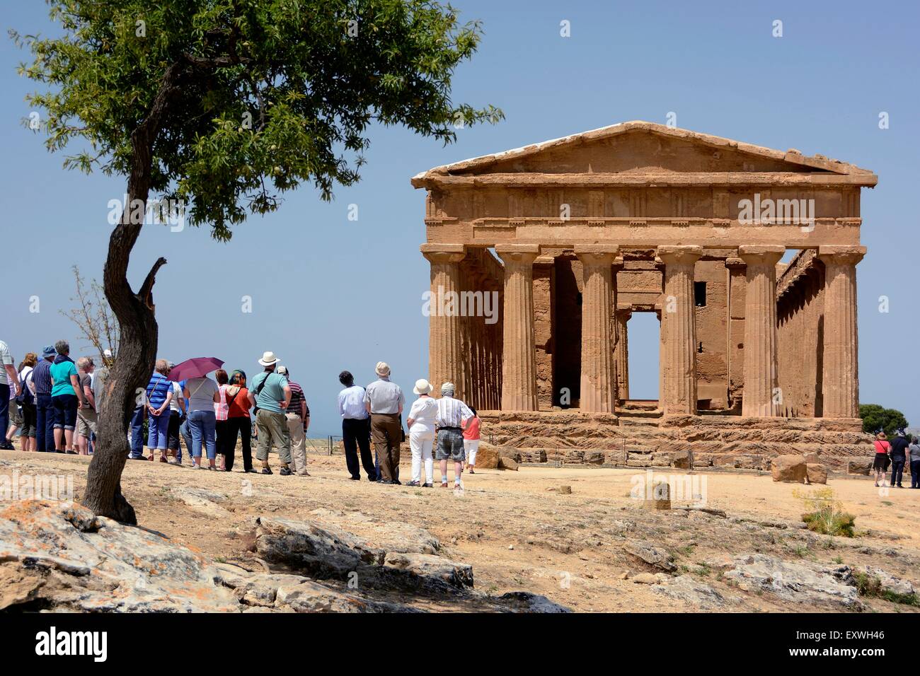 Concordia tempio, Agrigent, Sicilia, Italia, Europa Foto Stock
