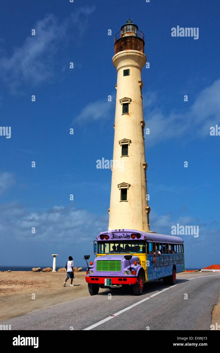 Parte Cruiser autobus a Faro, Bonaire, dei Caraibi Foto Stock