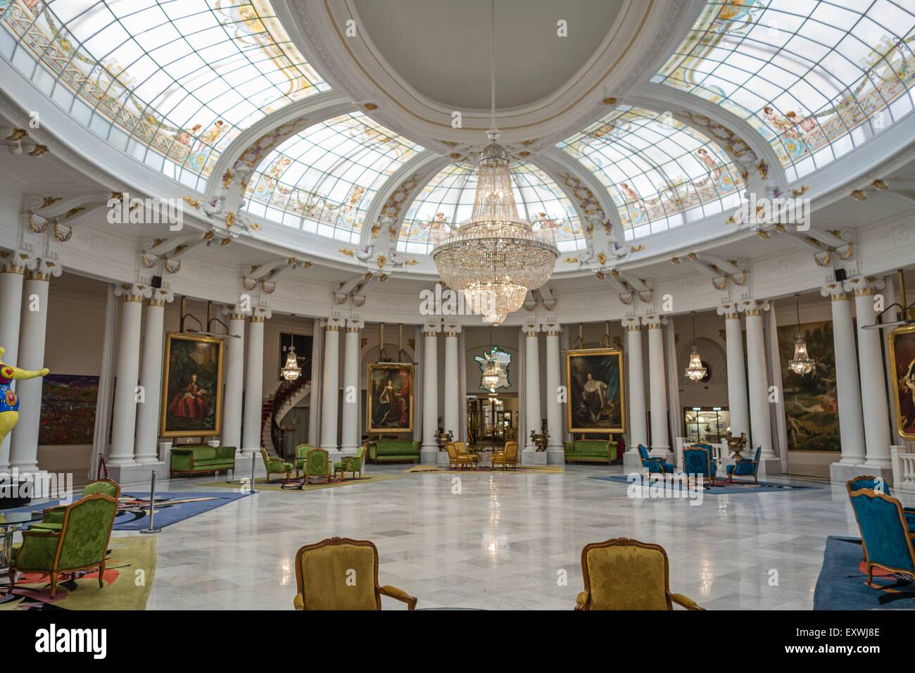 Interno del Hotel Negresco, Nice, Francia Foto Stock