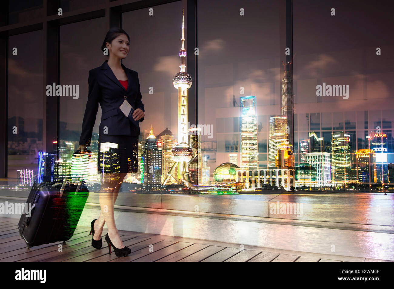 La nuova tecnologia, persona d'affari, persone di affari Foto Stock