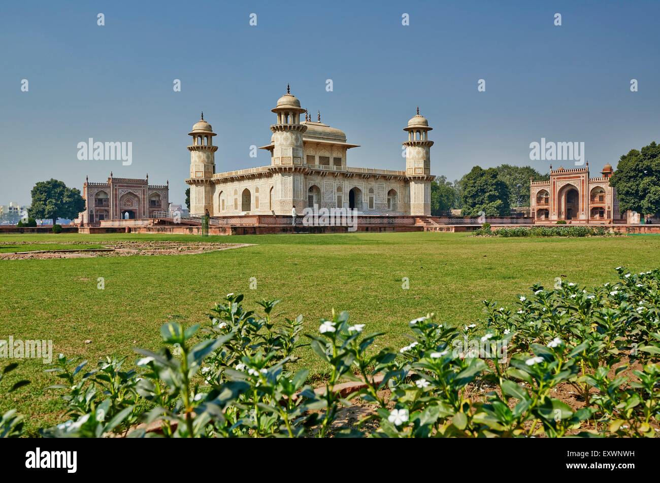 Mausoleo di Etimad ud-Daulah, Agra, Uttar Pradesh, India Foto Stock