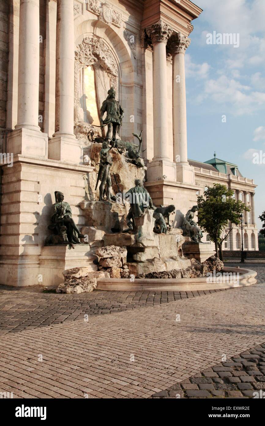 Matthias Fontana al Castello di Buda, Budapest, Ungheria Foto Stock