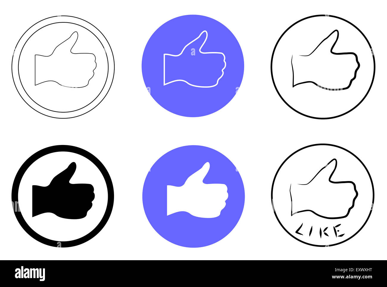 Thumbs Up Sign Foto Stock