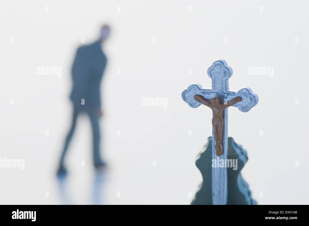 Crocifisso in miniatura Foto Stock