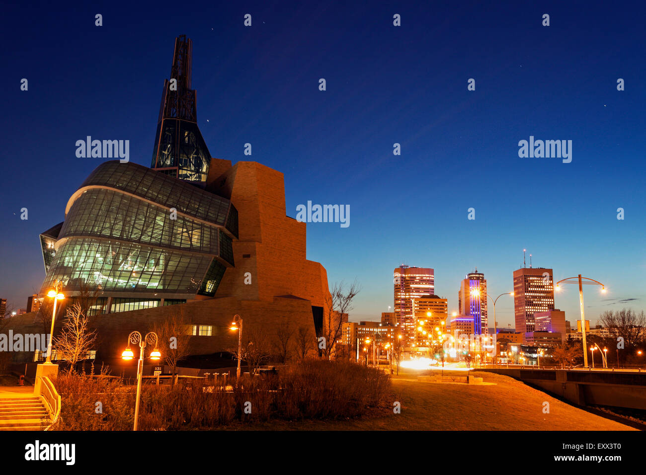 Museo canadese per i Diritti Umani Foto Stock