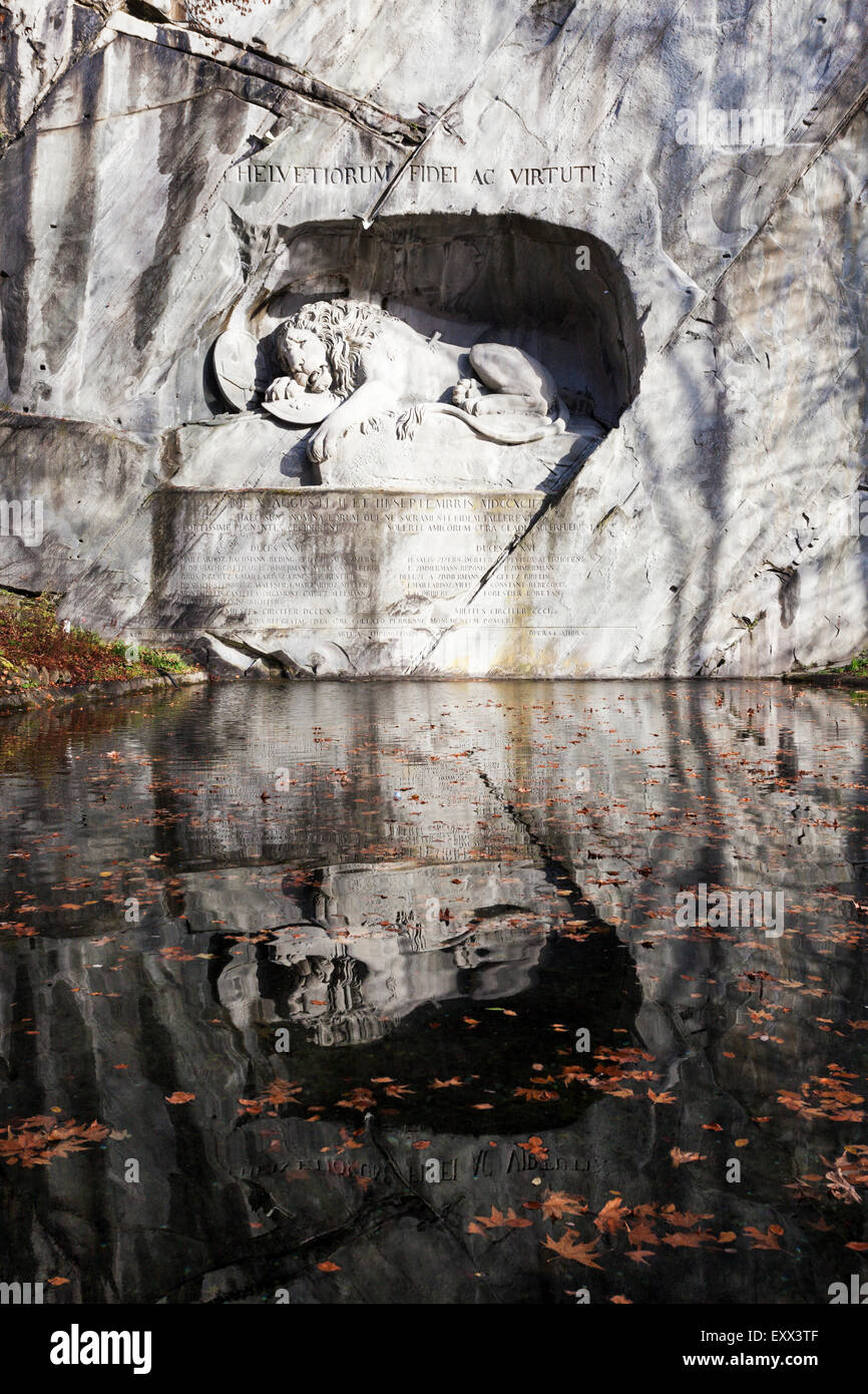 Monumento del leone Foto Stock