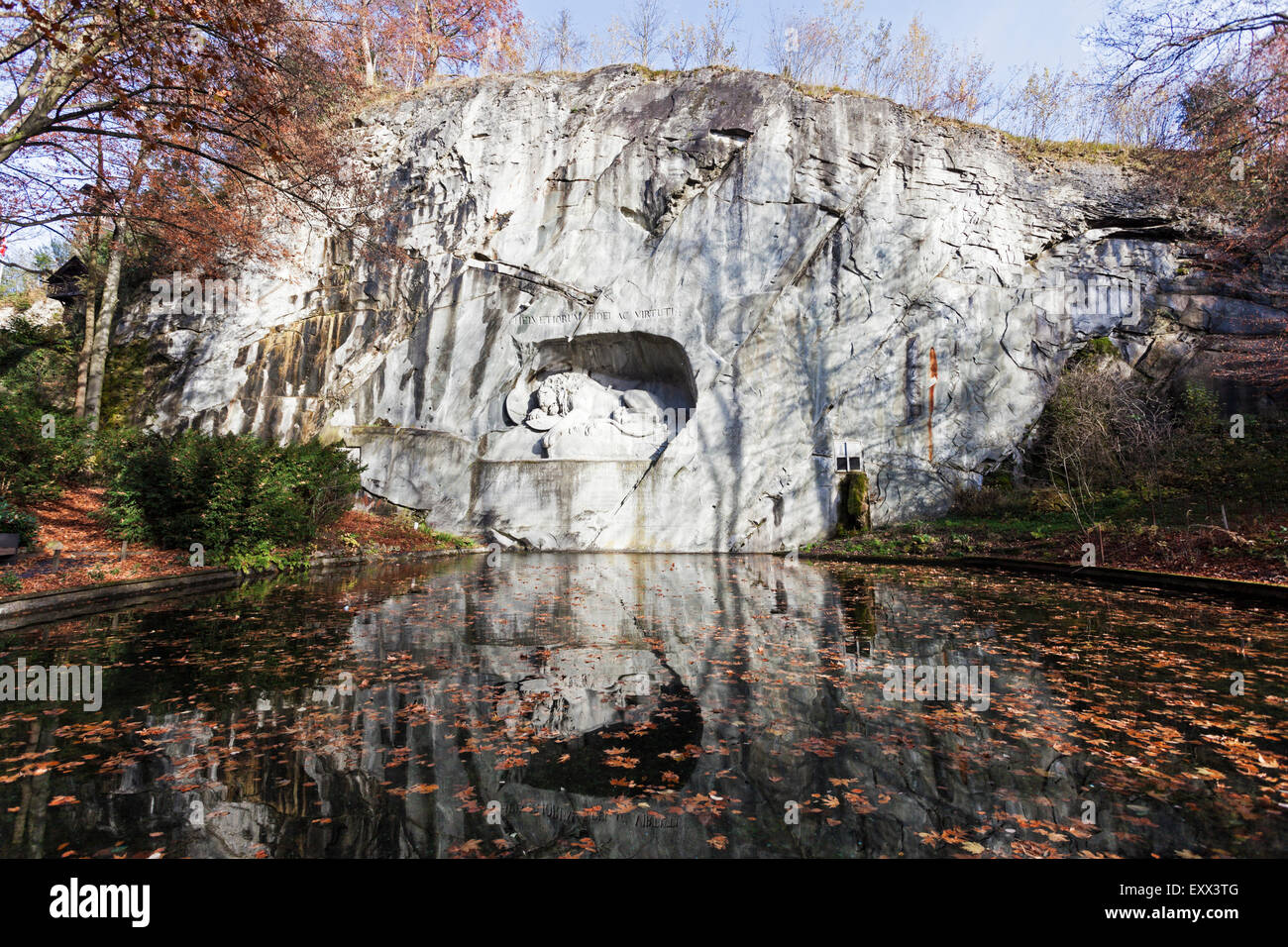 Monumento del leone Foto Stock