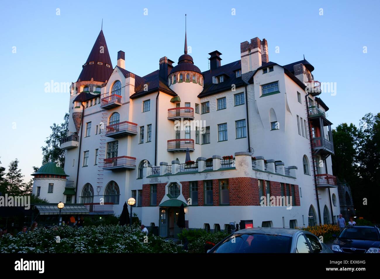 Imatran Valtionhotelli jugend castello convertito in un hotel Foto Stock
