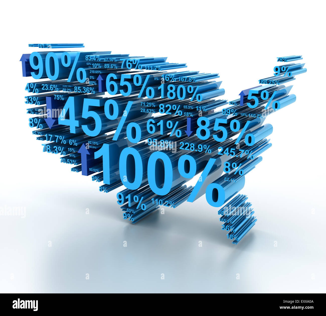 Statistiche degli Stati Uniti Foto Stock