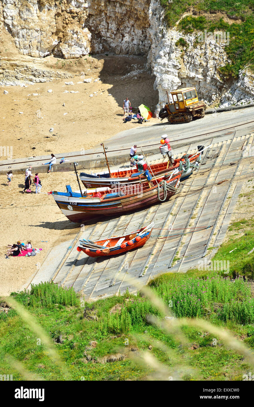 Flamborough Head di atterraggio del Nord Foto Stock