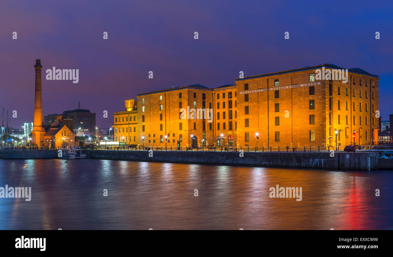 Merseyside Maritime Museum, all'Albert Dock, Liverpool, England, Regno Unito Foto Stock