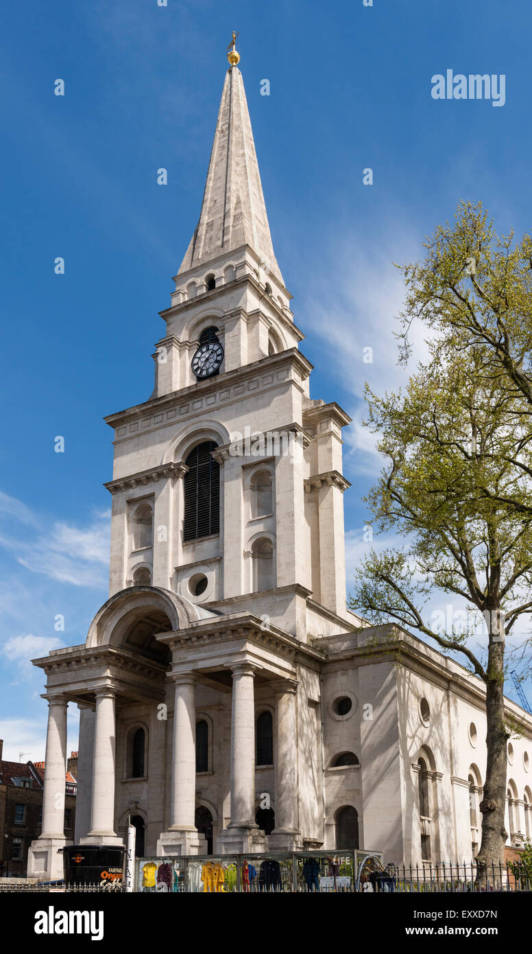 La Chiesa di Cristo, Spitalfields, Tower Hamlets, London, England, Regno Unito Foto Stock