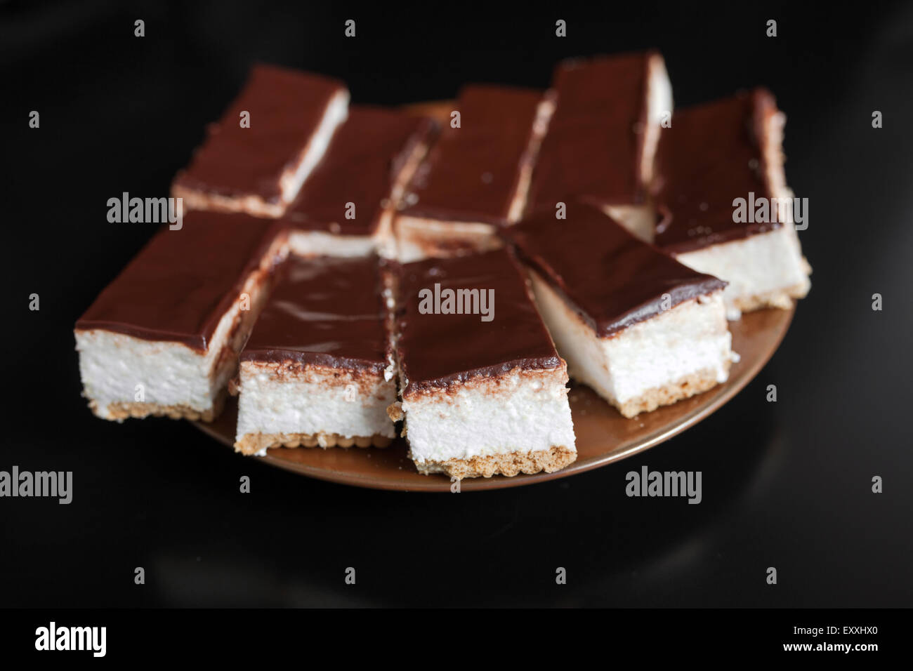 Cioccolato Torta di marshmallow Foto Stock