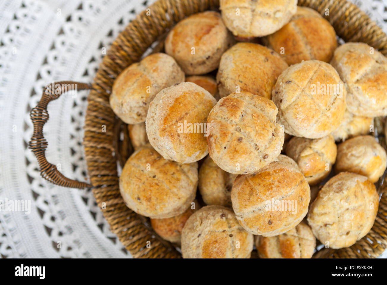 Spuntini di pane Foto Stock