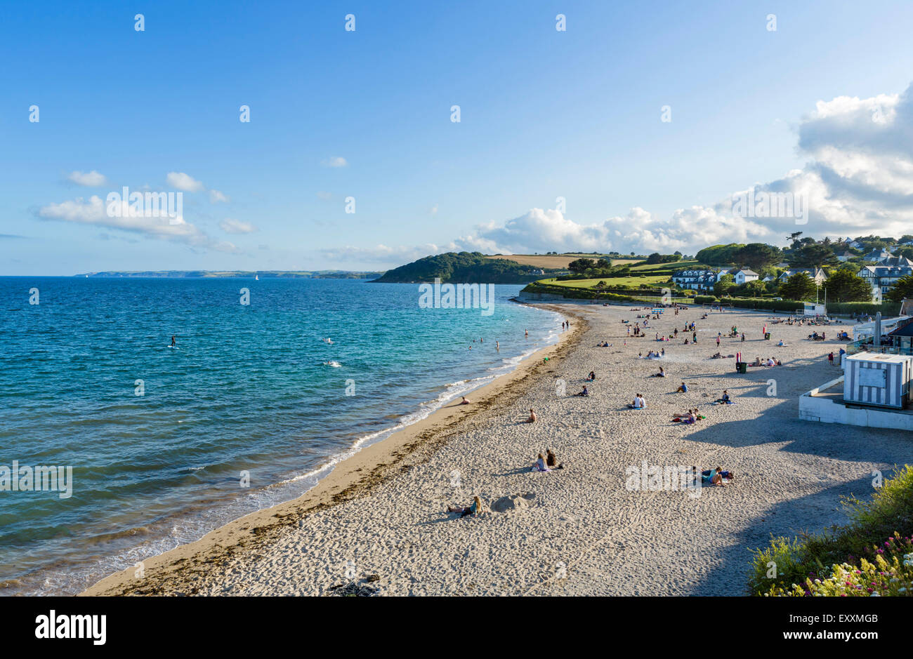 Gyllyngvase Beach, Colchester, England, Regno Unito Foto Stock