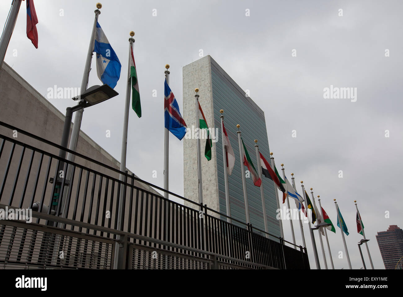 La sede delle Nazioni Unite a New York Foto Stock