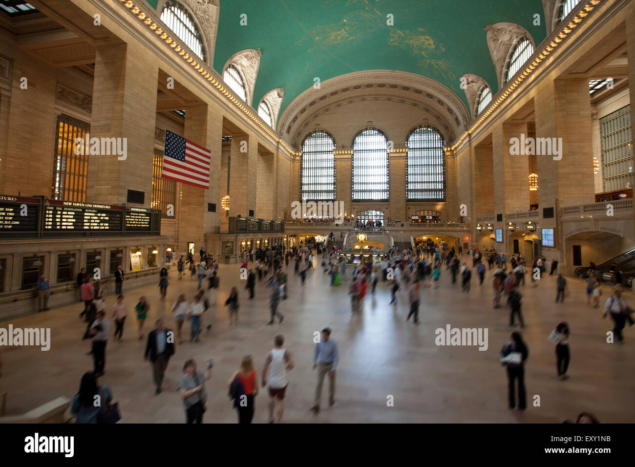 La Grand Central Station di New York City con motion blur effetto aggiunto Foto Stock