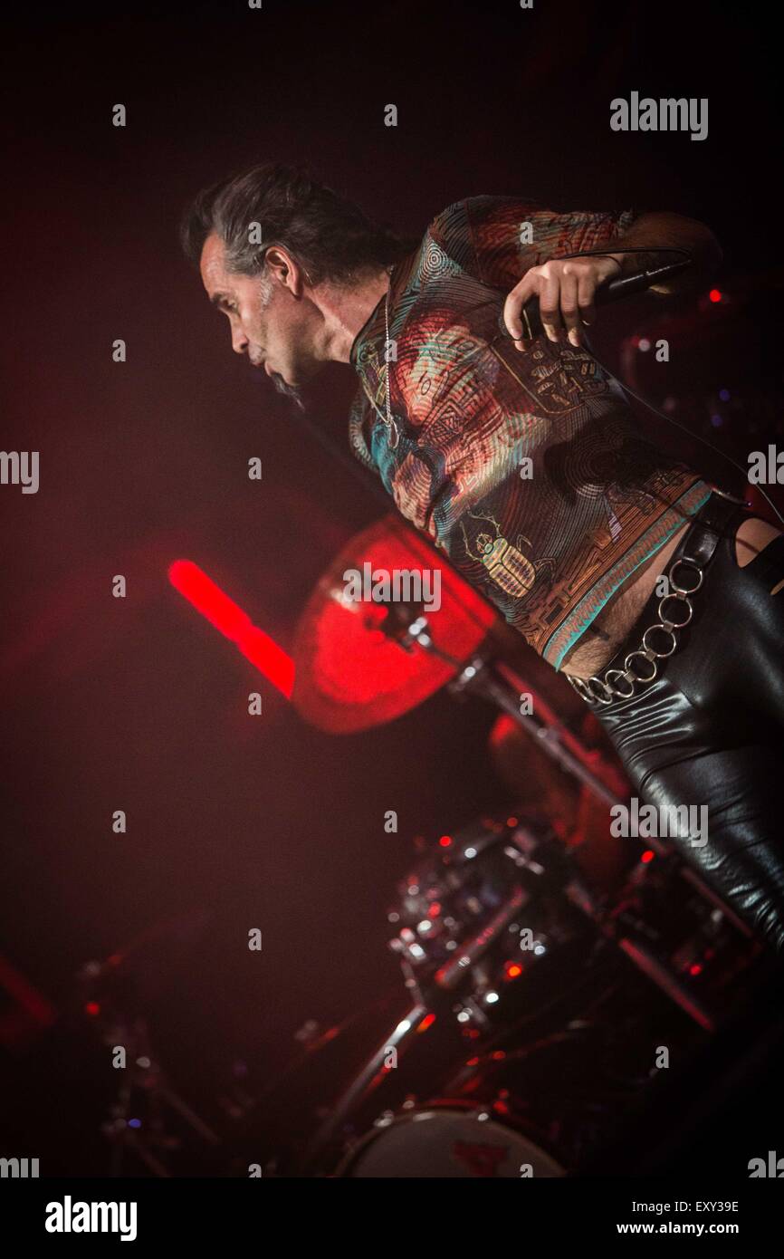 Milano, Italia. 17 Luglio, 2015. Litfiba eseguire live al carroponte Milano Italia Credito: Roberto Finizio/Alamy Live News Foto Stock