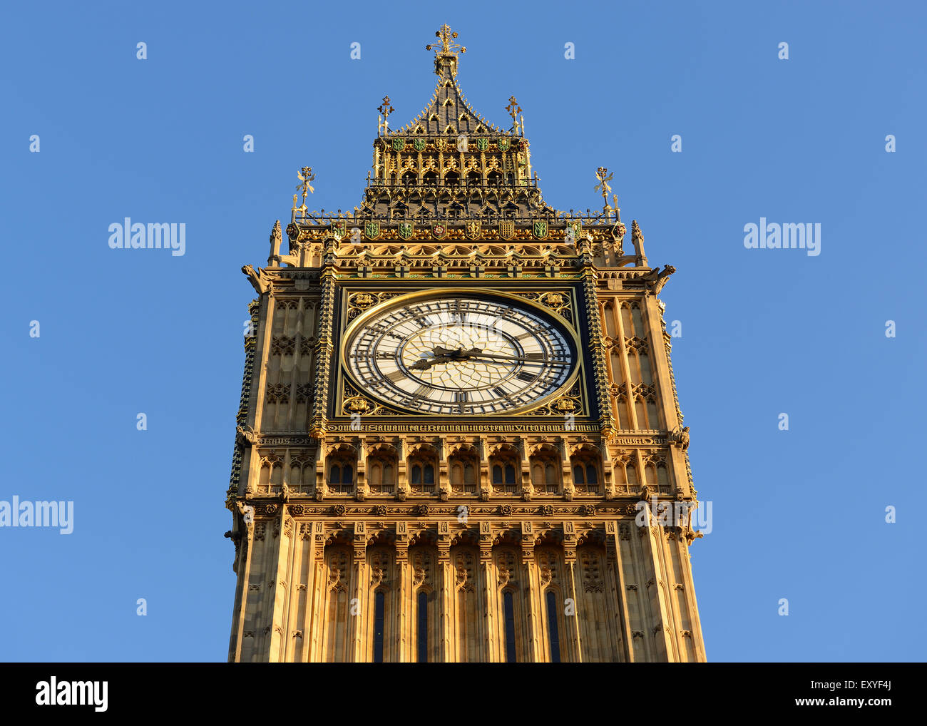 Big Ben e Westminster, Londra, Inghilterra, Regno Unito. Foto Stock