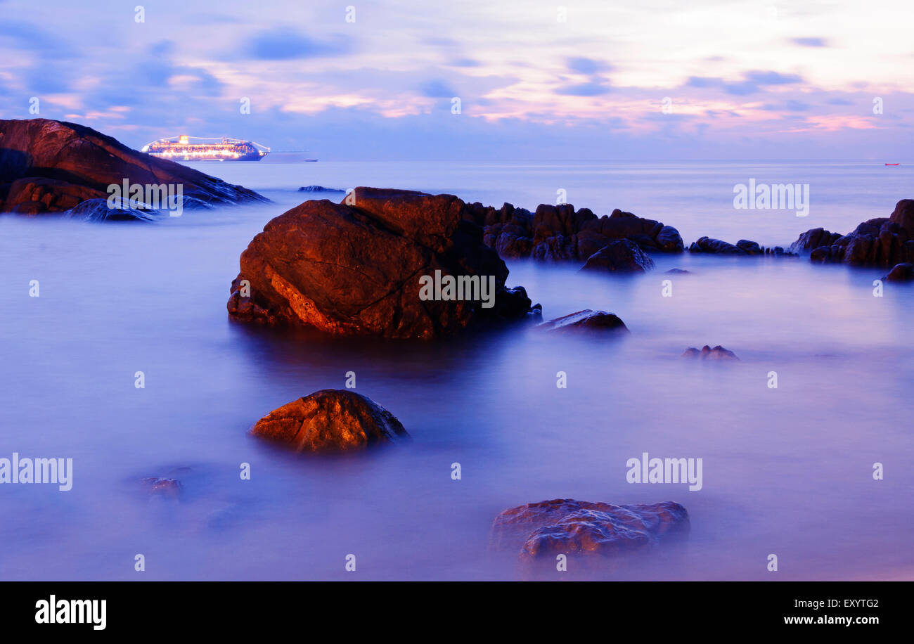 Una gamma dinamica di alta qualità tecnica del mare, Phuket Thailandia Foto Stock