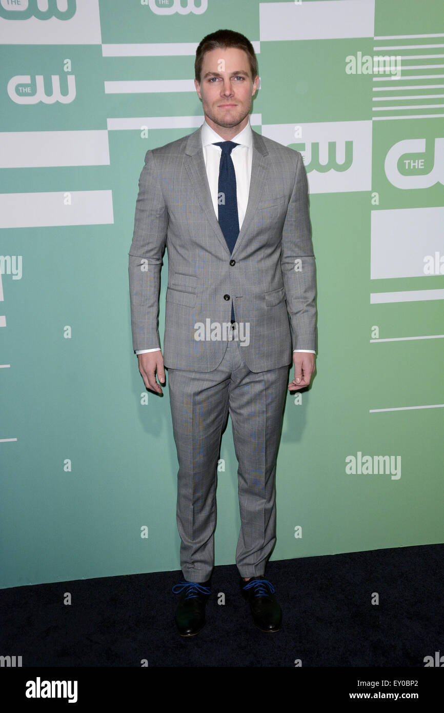 La rete di CW's New York 2015 iniziali di presentazione - Arrivi con: Stephen Amell dove: New York City, Stati Uniti quando: 14 Maggio 2015 Foto Stock