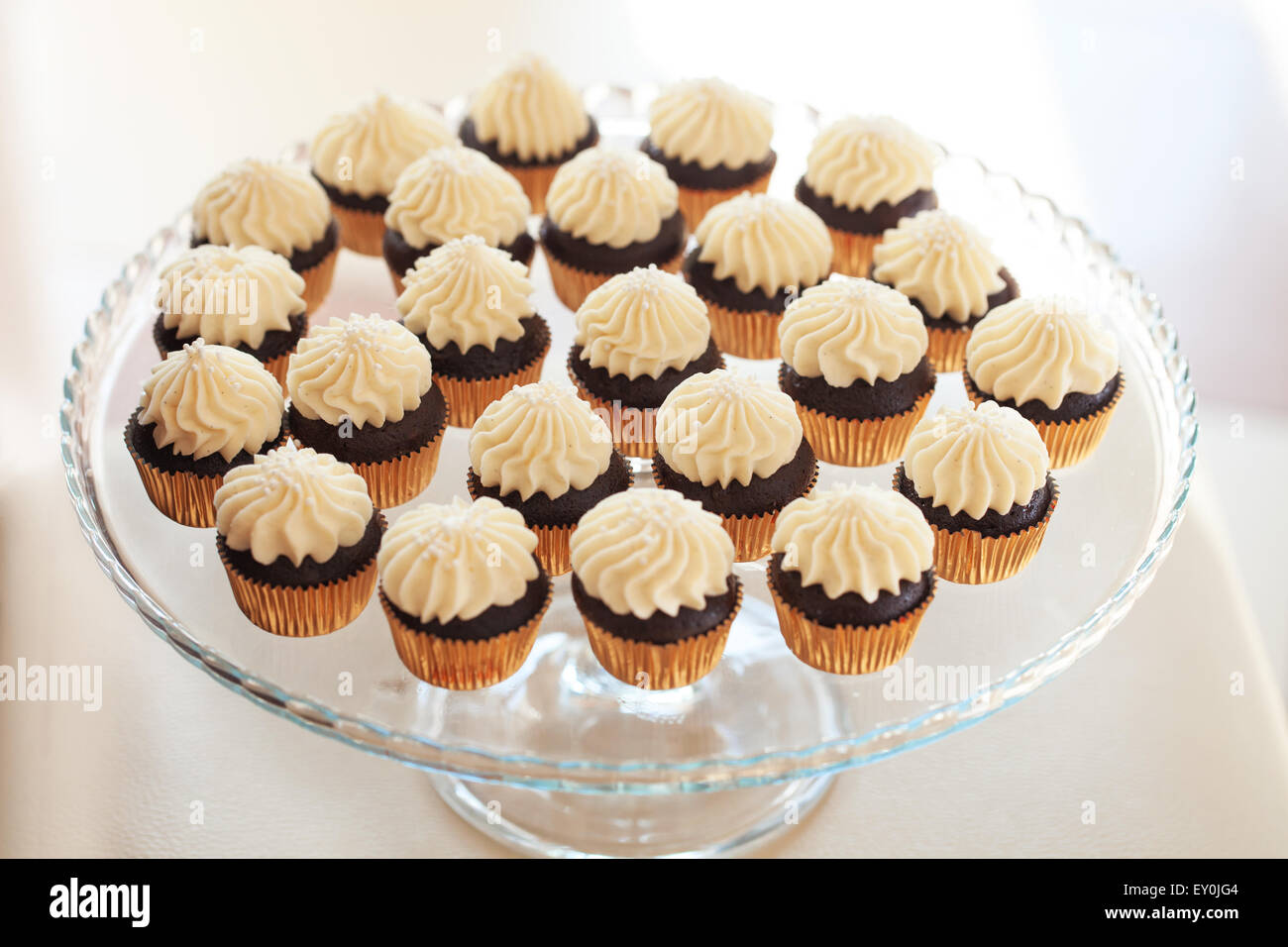 Cup-torte close-up Foto Stock