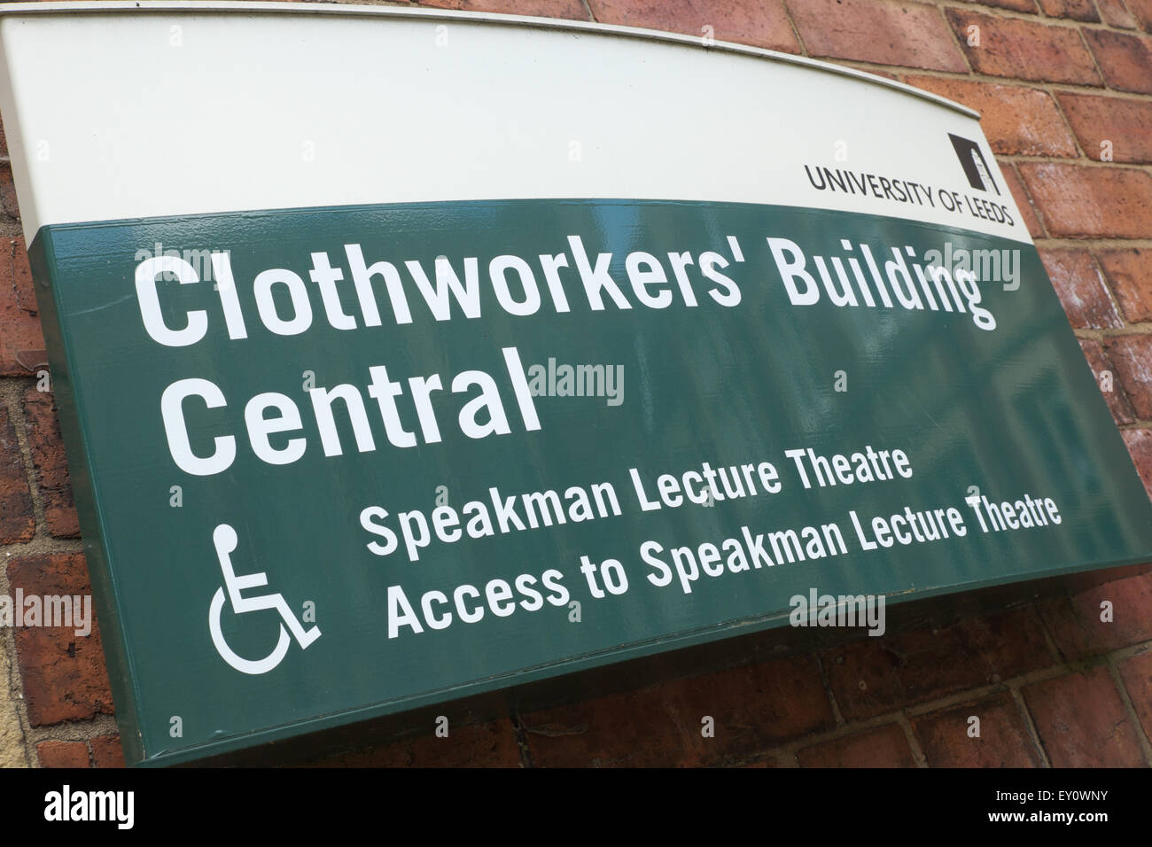 Università di Leeds entrata al Palazzo Clothworkers Central England Regno Unito Foto Stock