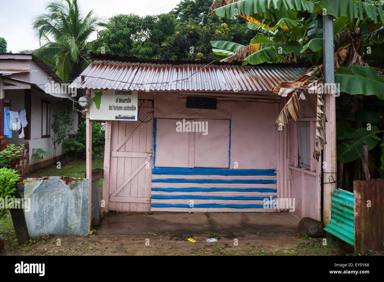 Jack Sparrow Centro di Sport Acquatici a Big Corn Island, Nicaragua Foto Stock