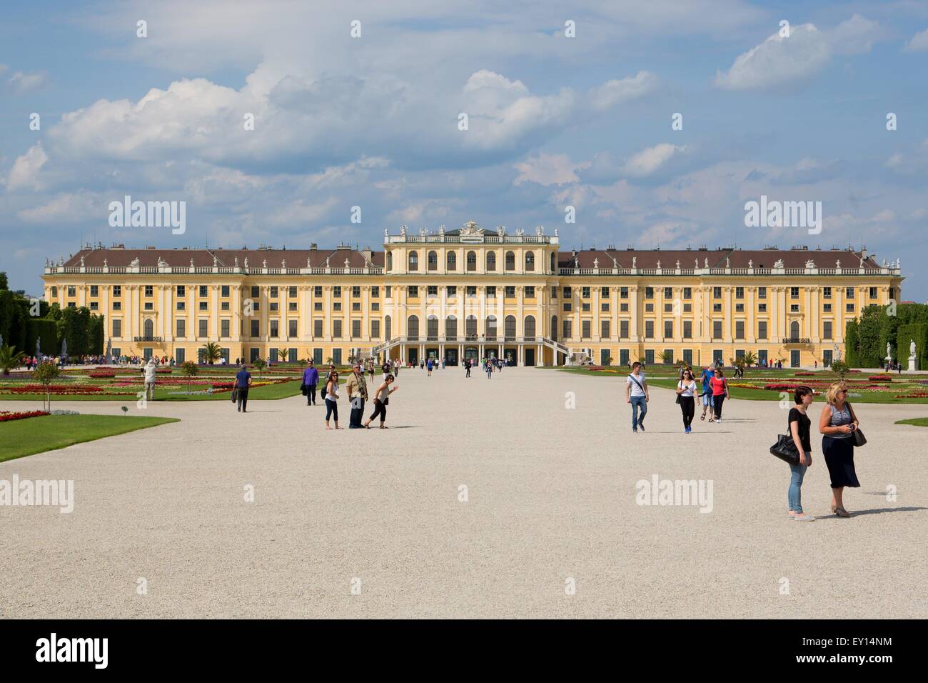 Il Palazzo di Schönbrunn a Vienna Foto Stock