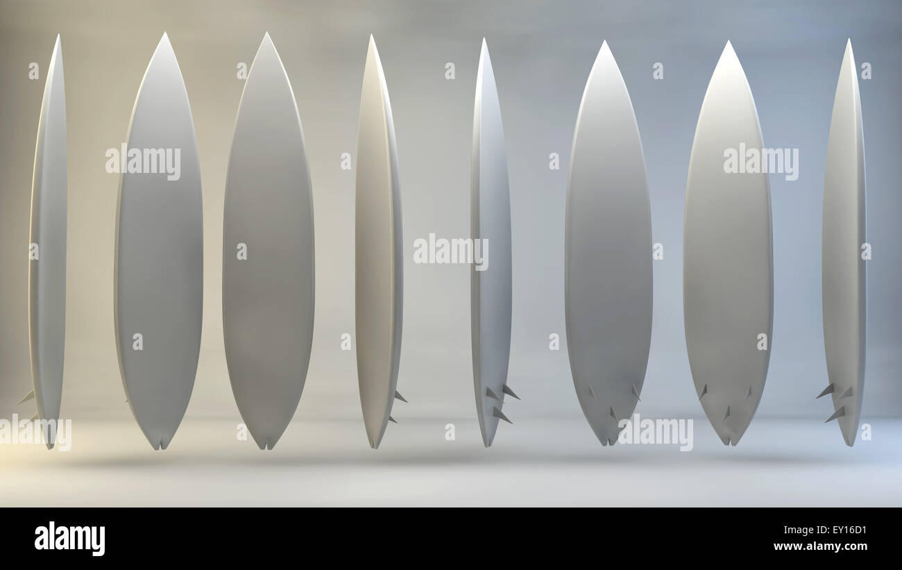 3d scheda Surf designs set Foto Stock