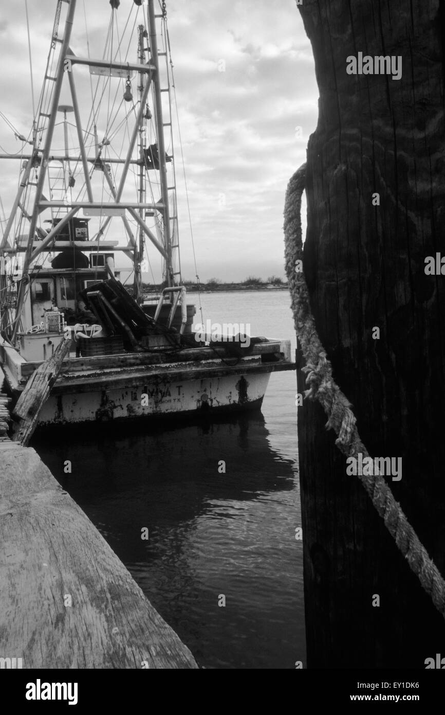 Commerciale barche da pesca in Texas, Stati Uniti d'America che il pesce per la costa del Golfo di gamberi. Foto Stock