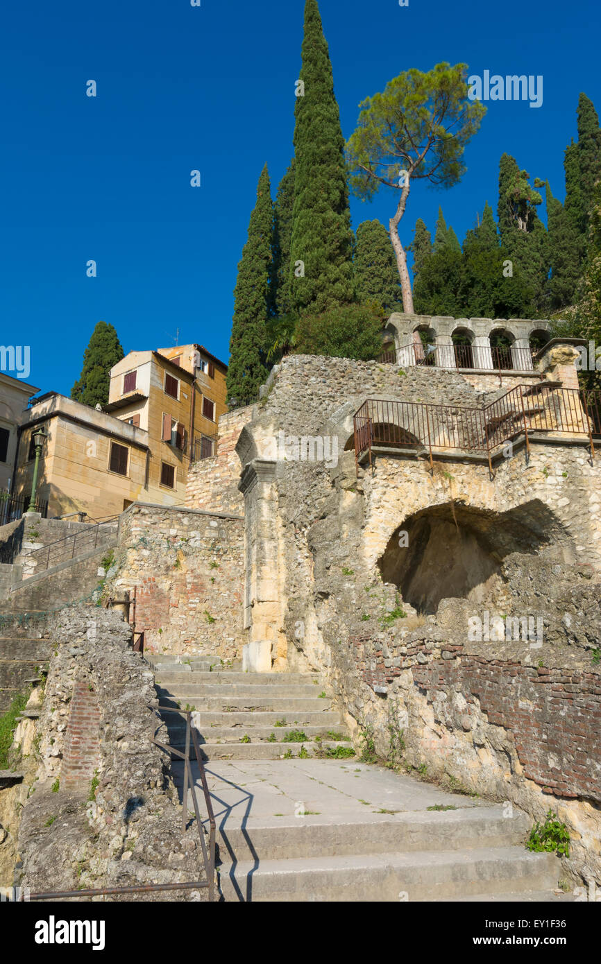 Il teatro romano di Verona (Teatro romano di Verona) Foto Stock