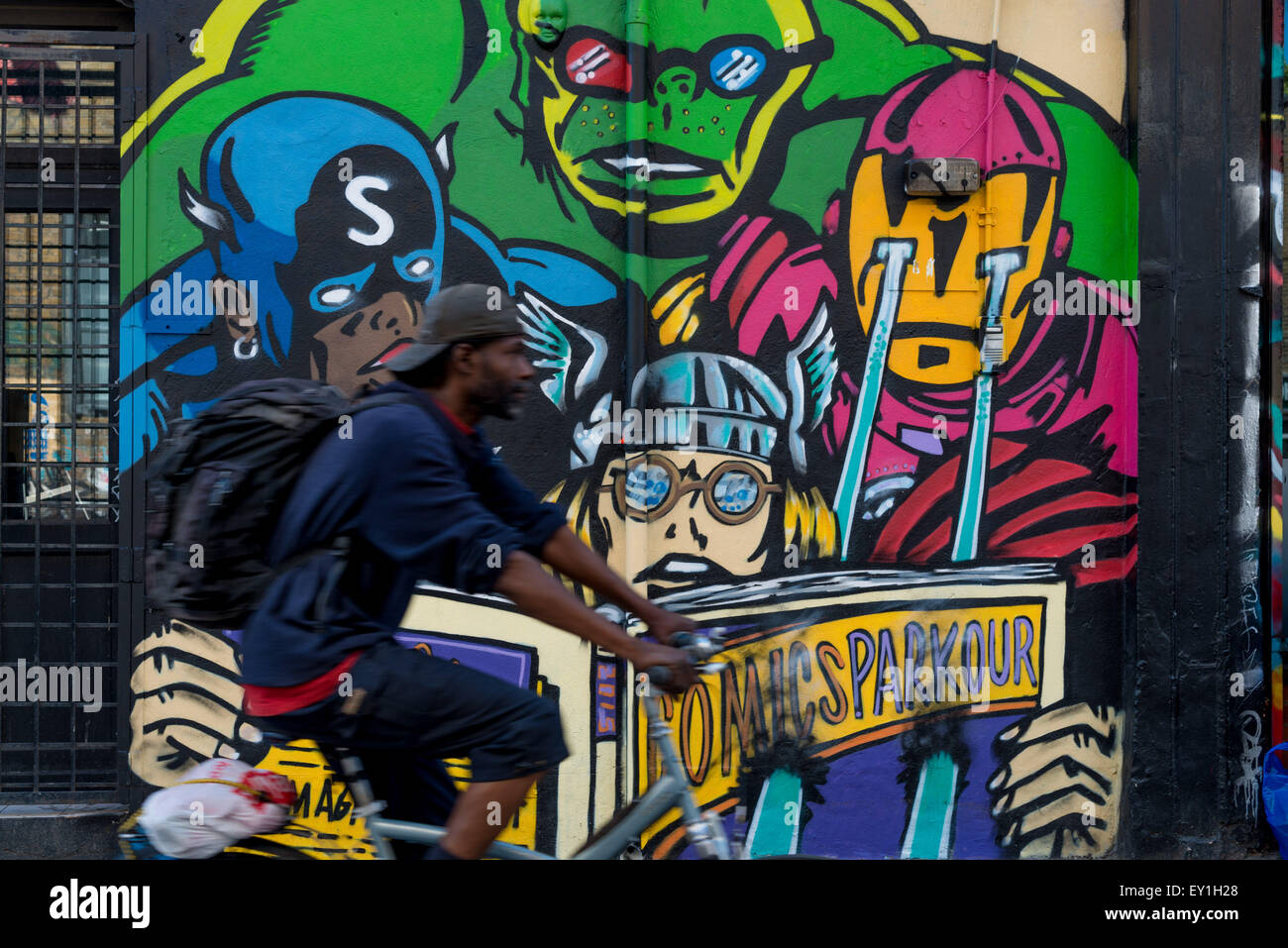 Londra è una delle più grandi e migliori collezioni di radiato arte di strada in tutto il mondo. Artisti locali ed internazionali hanno decorato le strade di Londra con una sbalorditiva schiera di lavori creativi. 19 Luglio, 2015. © Velar concedere/ZUMA filo/ZUMAPRESS.com/Alamy Live News Foto Stock